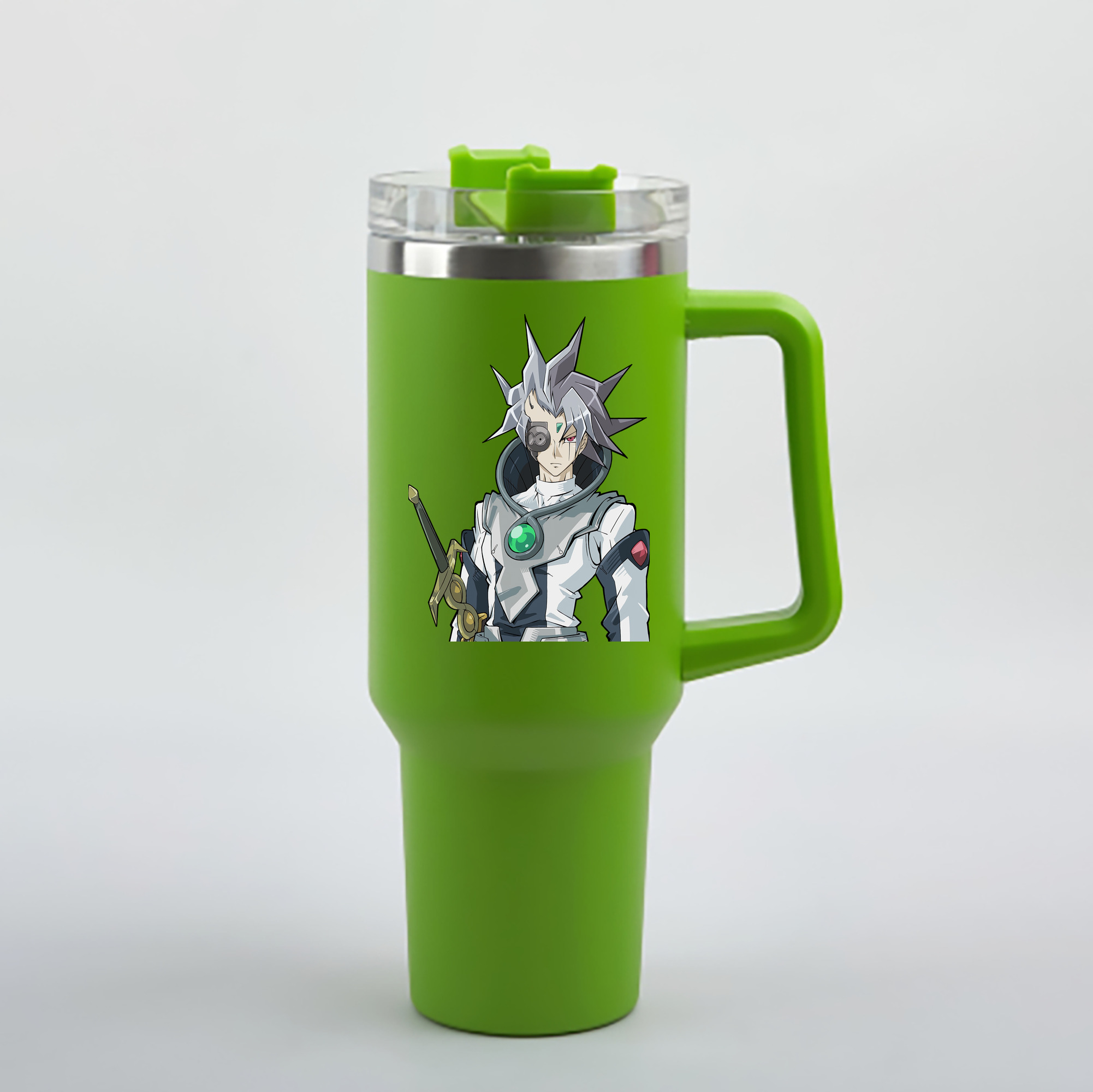 （画像用） 遊☆戯☆王 Yu-Gi-Oh! 1200mL車用タンブラー - クリスタルステッカー（プラスチックストロー付き）